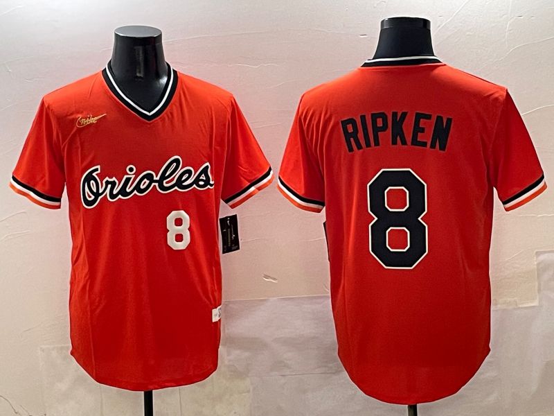 Men Baltimore Orioles 8 Ripken Orange Game Nike 2025 MLB Jersey style 4254